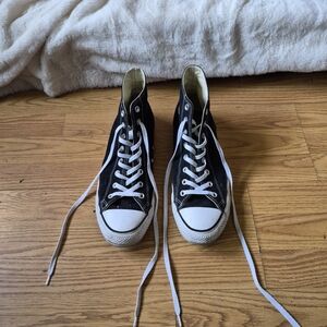 Converse Black and White High-Top Sneakers